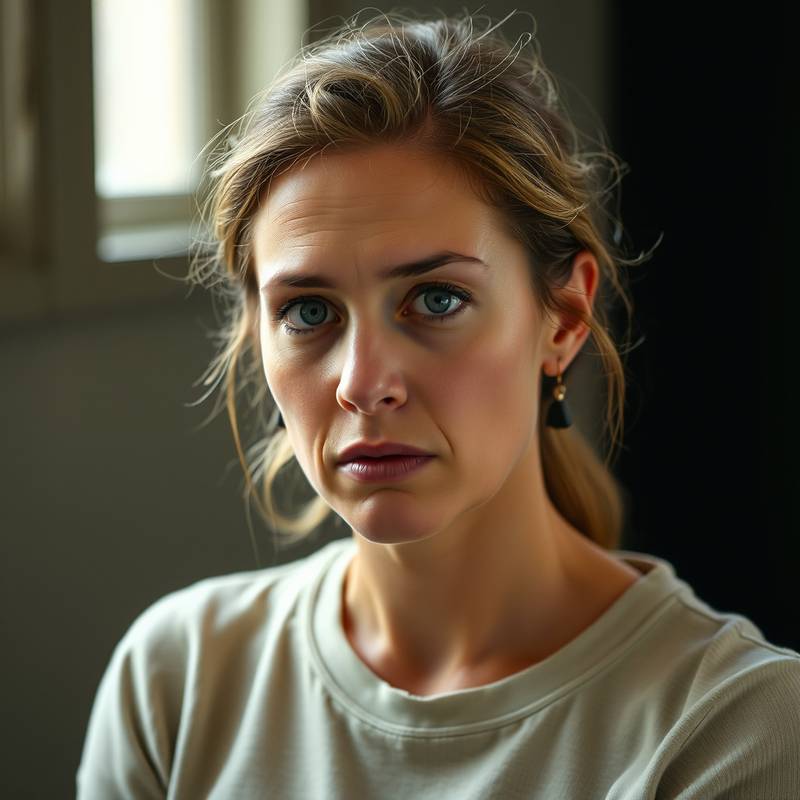 Lisa Meier vor dem Coaching, unsicher und zurückhaltend.